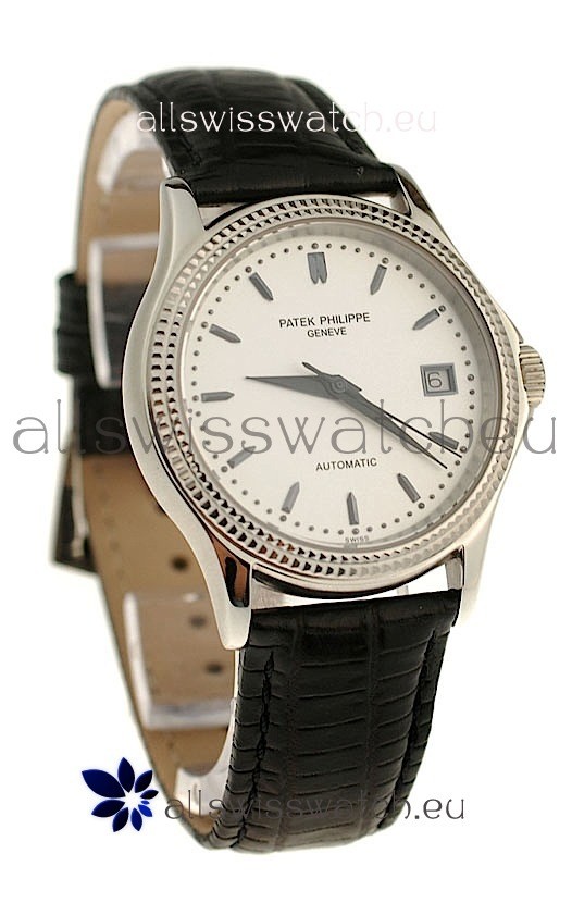 Patek Philippe Geneve Replica Watch in White Dial