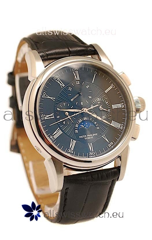Patek Philippe Grand Complications Replica Watch in Black Dial