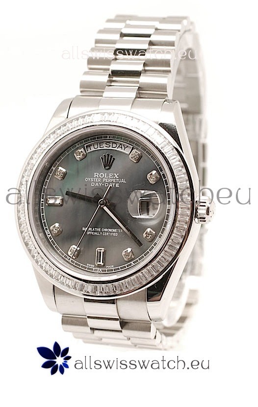 Rolex DayDate Japanese Replica Watch in Pearl Dial