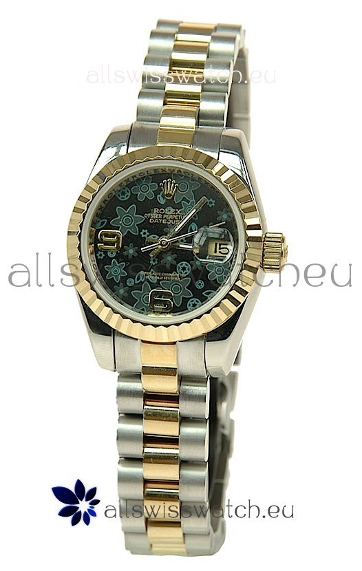 Rolex Floral Motif Datejust Ladies Replica Watch