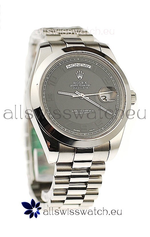 Rolex Day Date II Silver Japanese Replica Watch