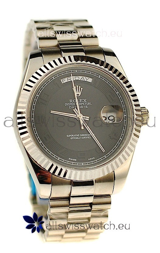 Rolex Day Date Silver Japanese Replica Watch