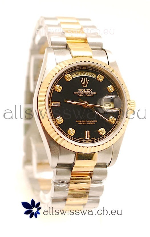 Rolex Day Date Two Tone Swiss Replica Watch