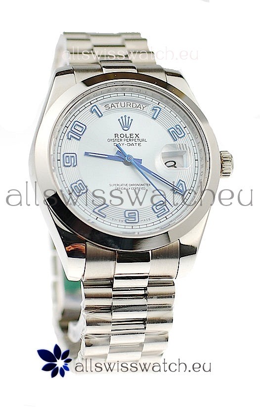 Rolex Day Date II Silver Japanese Replica Watch