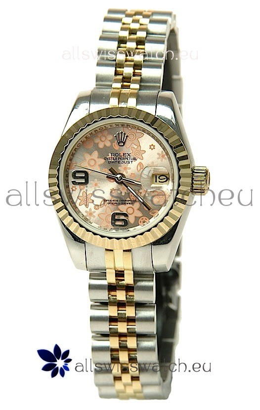 Rolex Floral Motif Datejust Ladies Replica Watch
