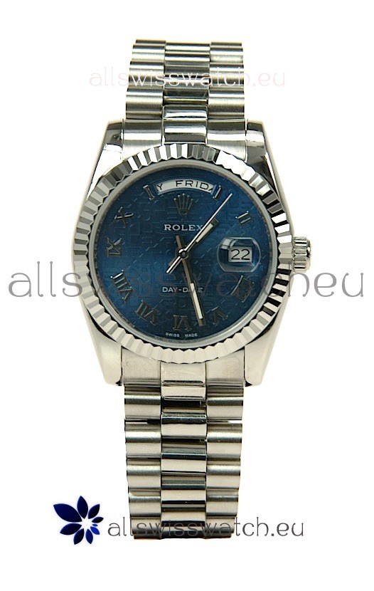 Rolex Day Date-Silver Japanese Replica Watch