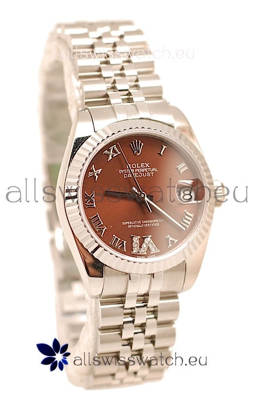 Rolex Oyster Perpetual Datejust Diamonds VI Japanese Replica Watch -36MM