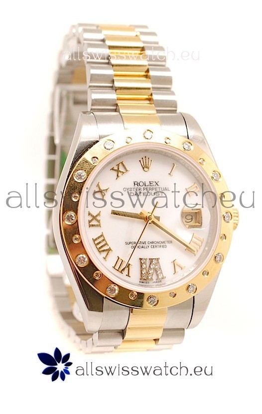 Rolex Datejust Mens Replica Two Tone Watch