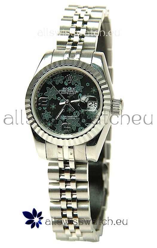 Rolex Floral Motif Datejust Ladies Replica Watch