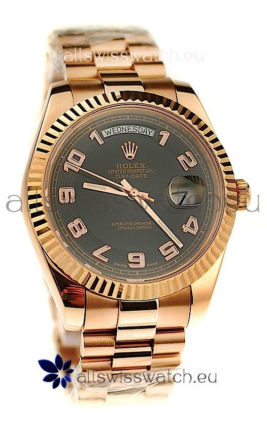 Rolex Day Date Pink Gold Japanese Replica Watch