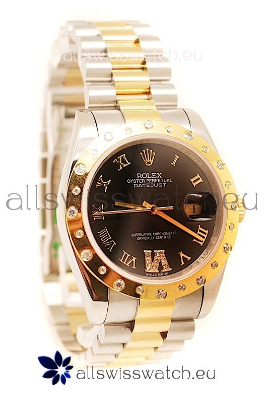 Rolex DateJust Mid-Sized Gold Japanese Replica Watch 