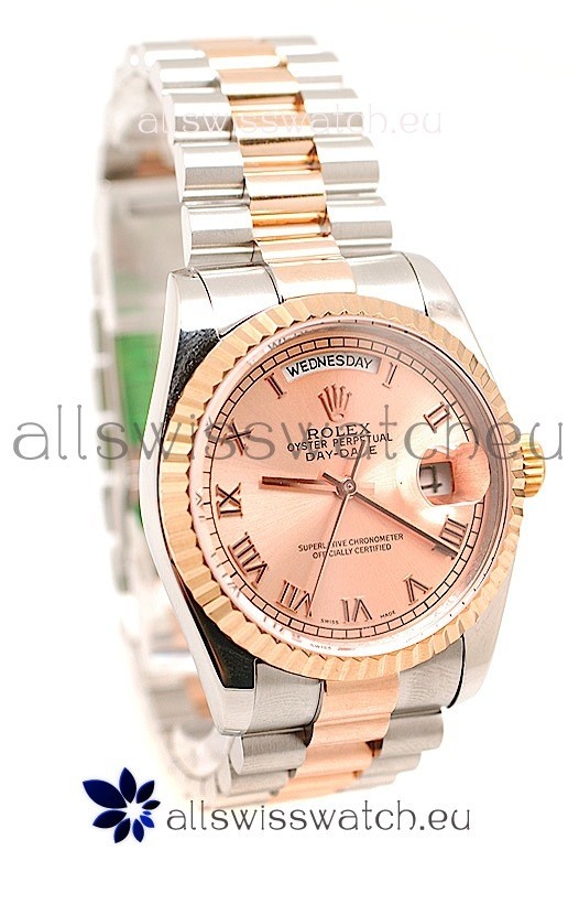 Rolex Day Date Two Tone Swiss Replica Watch