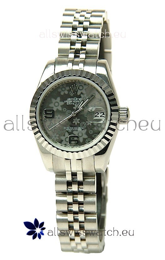Rolex Floral Motif Datejust Ladies Replica Watch