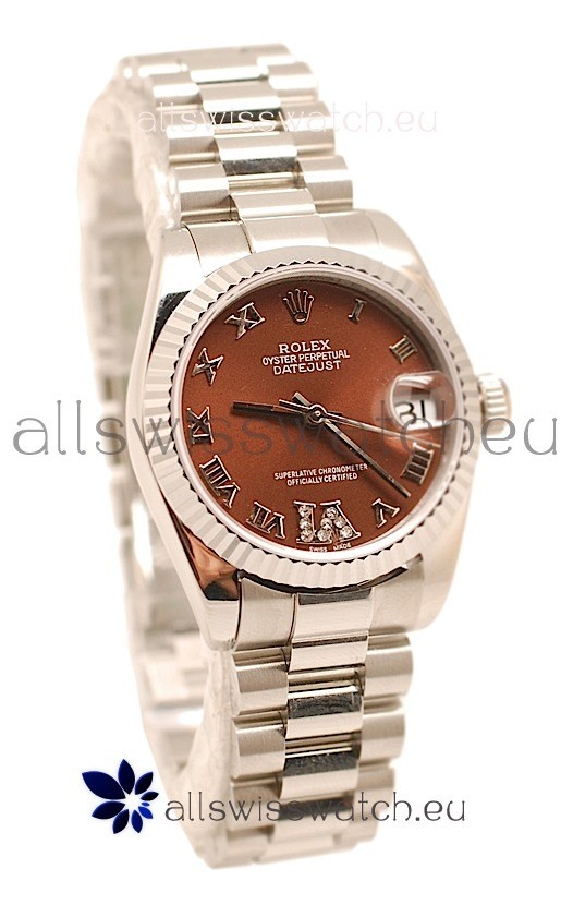Rolex Oyster Perpetual Datejust Diamonds VI Japanese Replica Watch -36MM