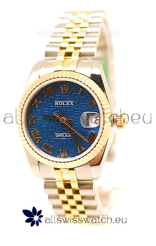 Rolex DateJust Mid-Sized Two Tone Japanese Replica Watch