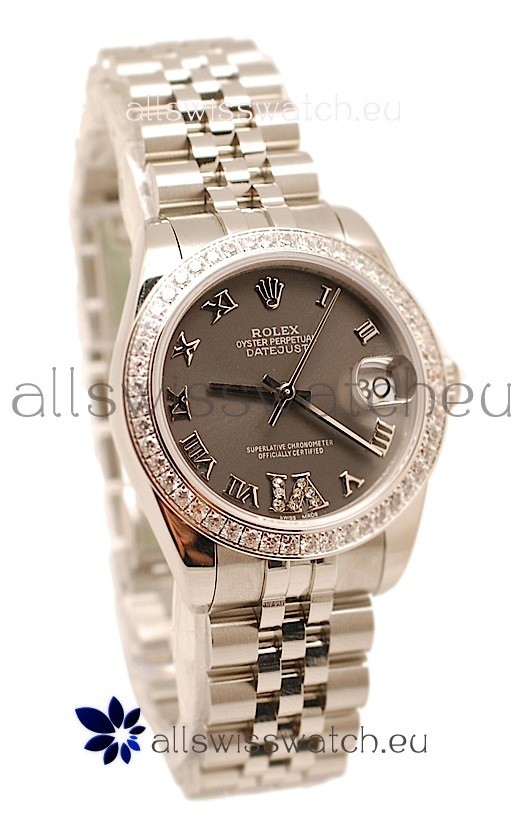 Rolex Oyster Perpetual Datejust Diamonds VI Swiss Replica Watch -36MM