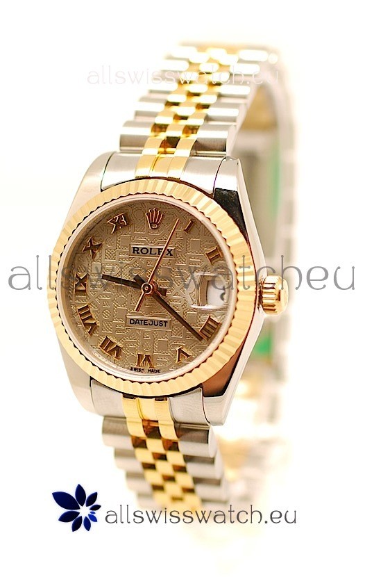Rolex DateJust Mid-Sized Two Tone Japanese Replica Watch