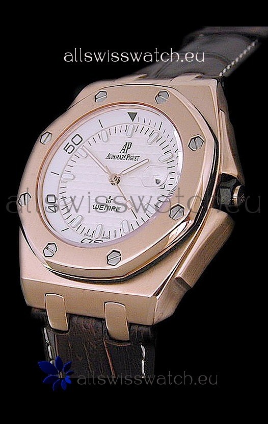 Audemars Piguet Royal Oak Scuba Wempe Swiss Watch in Gold
