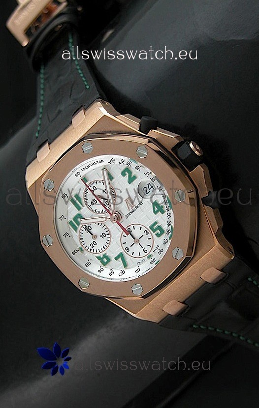 Audemars Piguet Royal Oak Offshore Pride of Mexico Swiss Watch - Secs hands at 12 O'Clock