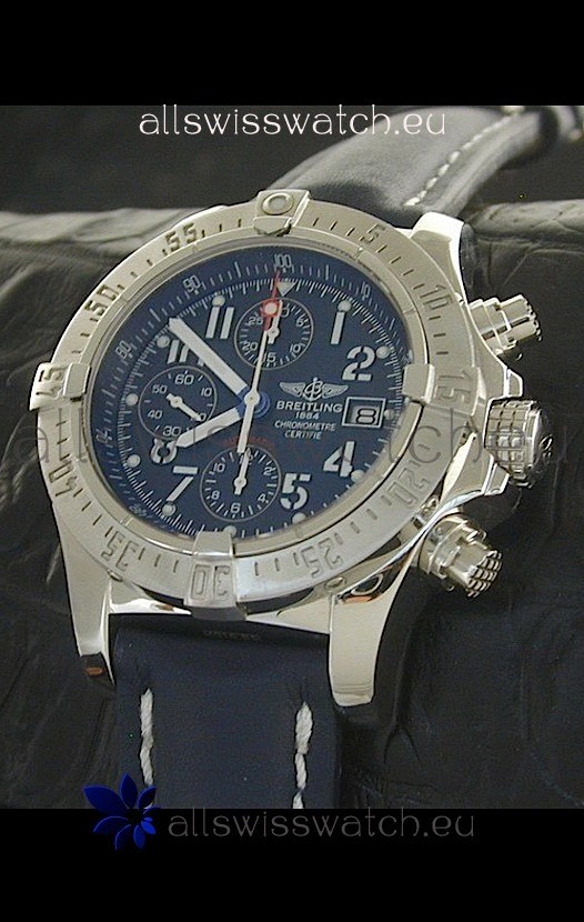 Breitling Skyland Swiss Replica Watch in Blue Dial