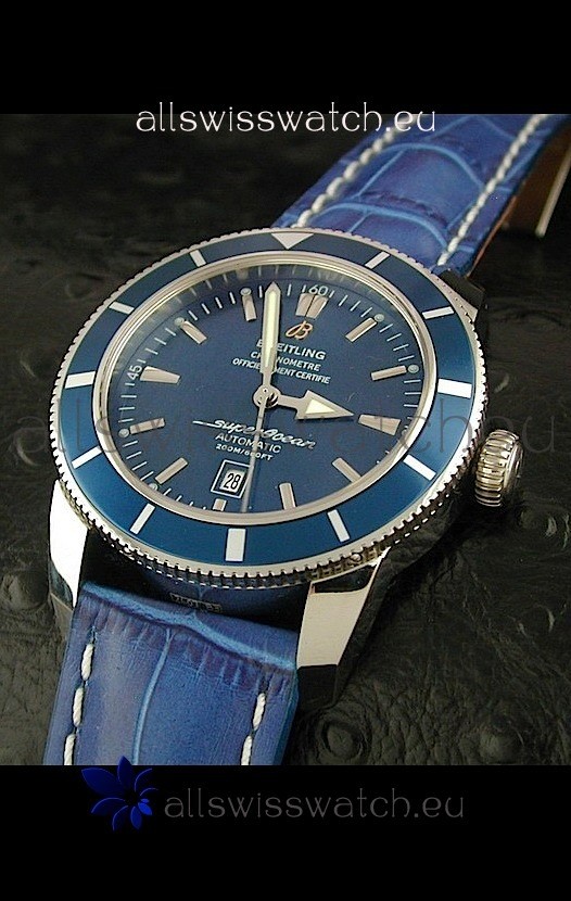 Breitling Superocean Swiss Replica Watch in Blue Dial
