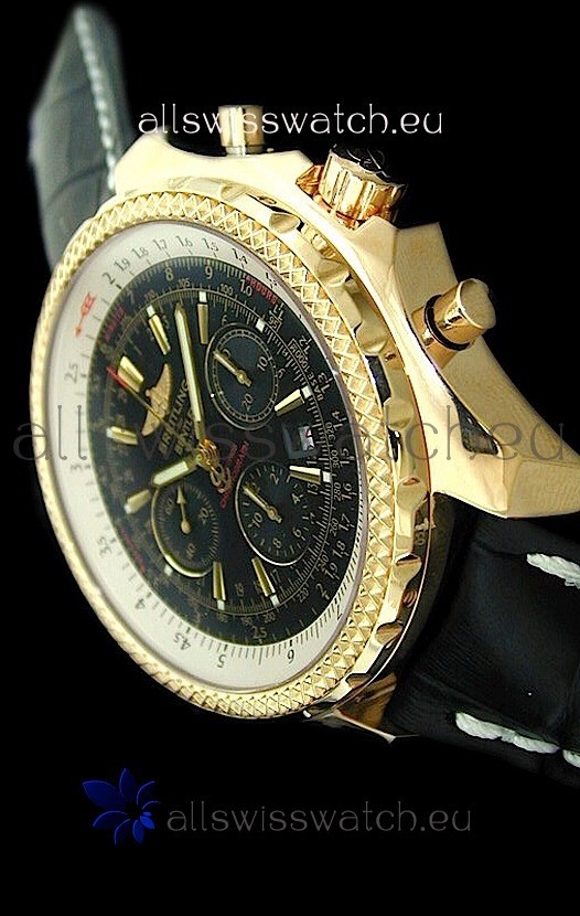 Breitling Bentley Swiss Replica Watch in Black Dial