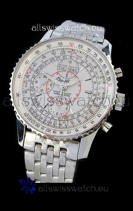 Breitling Navitimer World Swiss Replica Watch in White Dial