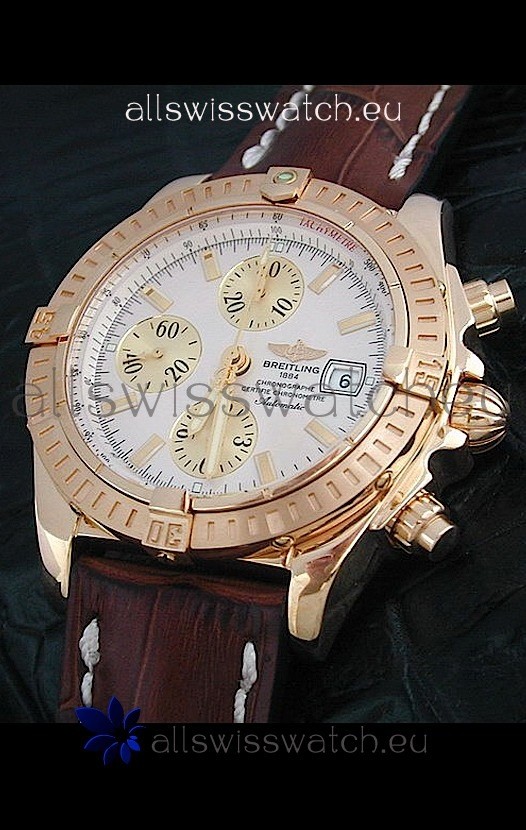 Breitling Windrider Swiss Replica Watch in White Dial