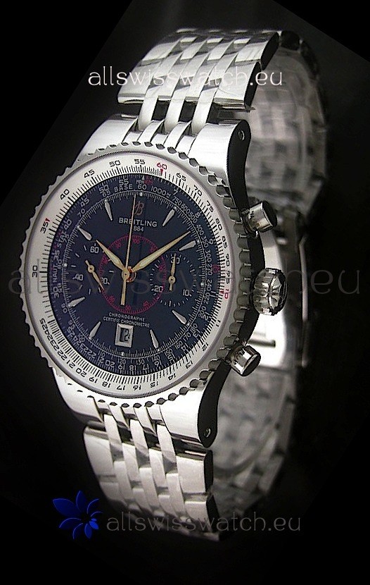 Breitling Montbrillant Legende Swiss Replica Watch in Black Dial