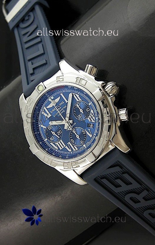 Breitling Chronomat Swiss Replica Watch in Rubber Strap