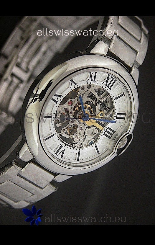 Cartier Ballon de Japanese Replica Watch in White layerd Dial