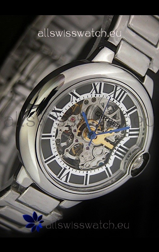 Cartier Ballon de Japanese Replica Watch in Black layerd Dial