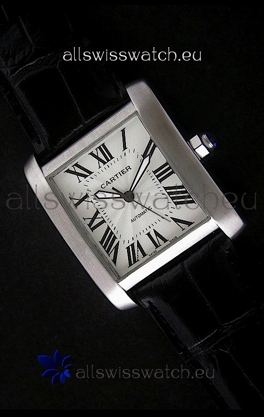 Cartier Tank 100 Japanese Replica Watch in White Dial