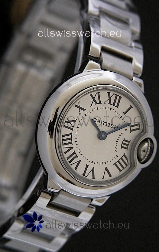 Cartier Ballon Bleu de Swiss Replica Watch in White Dial
