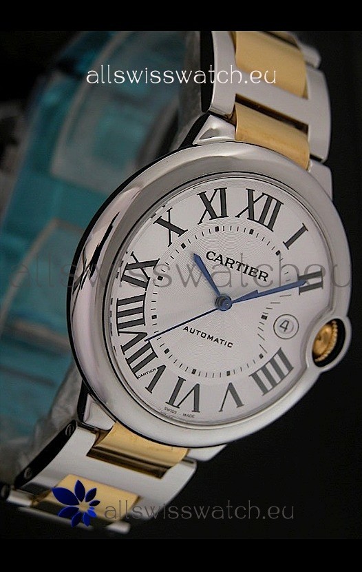 Ballon De Bleu Cartier Swiss Automatic Watch in Two Tone