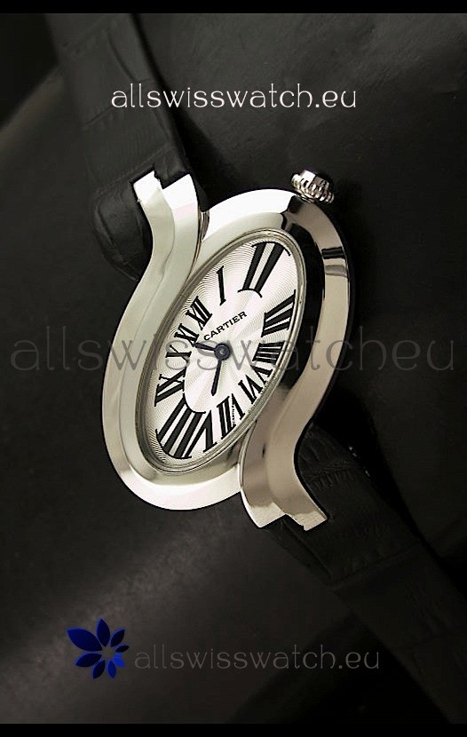 Delices De cartier Japanese Watch in Black Strap