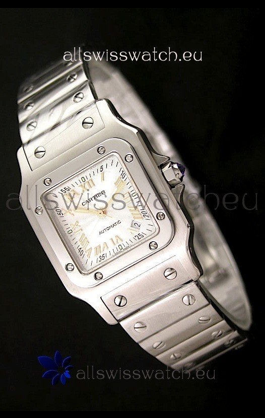 Cartier Santos Swiss Replica Watch - Automatic Movement in Gold Numerals