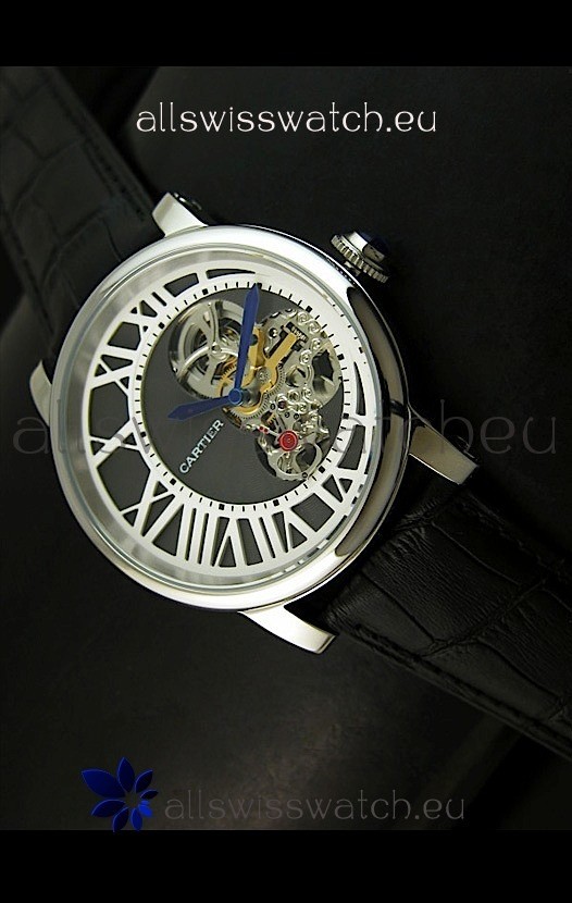 Rotonde De Cartier Cadran Love Japanese Replica Watch - Stainless Steel Case
