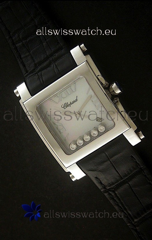 Chopard Happy Sport Swiss Replica Watch in White Dial