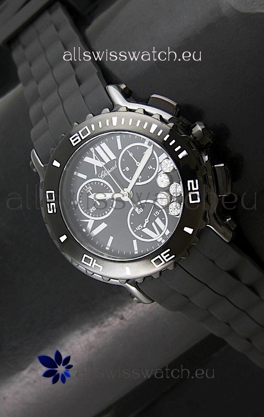 Chopard Happy Sport Swiss Replica Watch in Black Dial