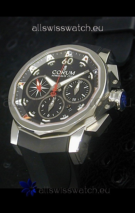 Corum Admiral's Cup Challenge Swiss Replica Watch in Black Dial