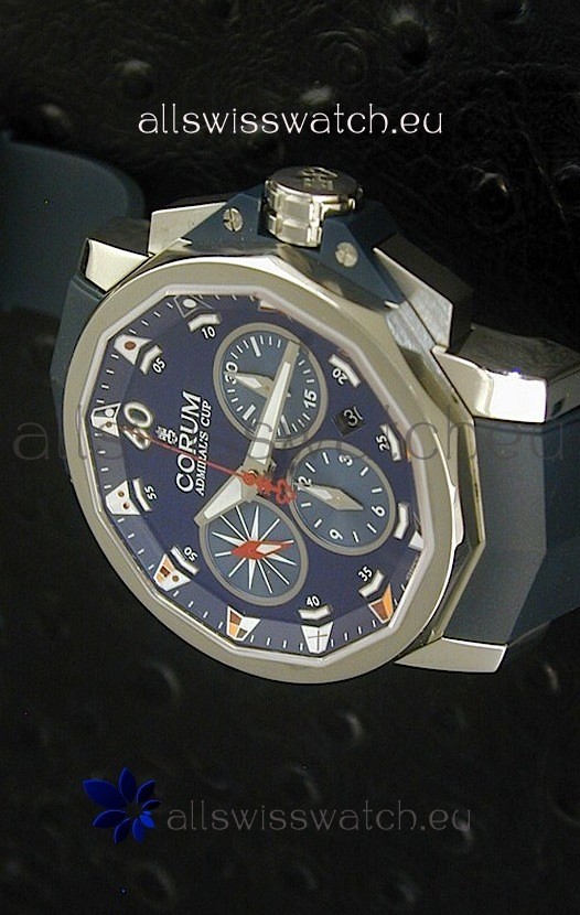 Corum Admiral's Cup Challenge Swiss Replica Watch in Blue Dial