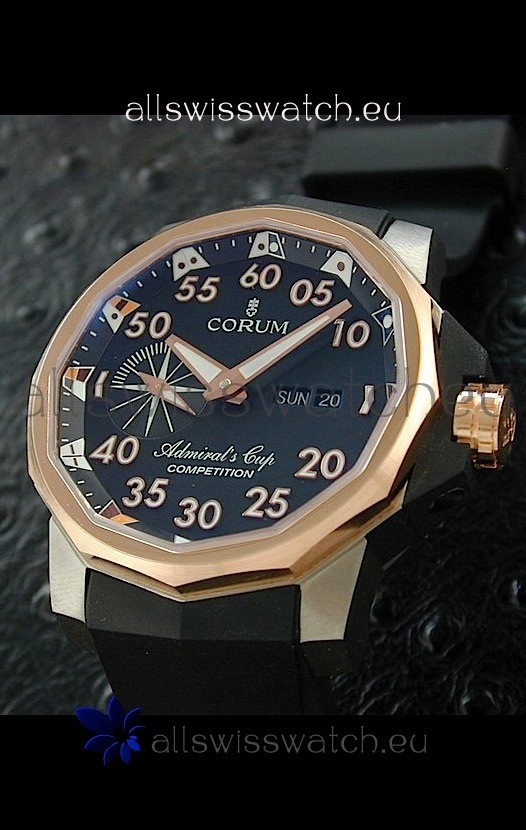 Corum Admiral's Cup Competition Swiss Replica Watch in Black Dial