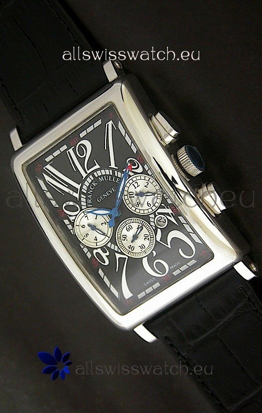 Franck Muller Long Island Japanese Replica Watch in Black Dial
