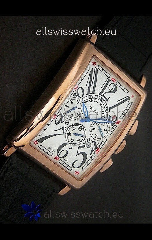 Franck Muller Long Island Japanese Replica Watch in White Dial