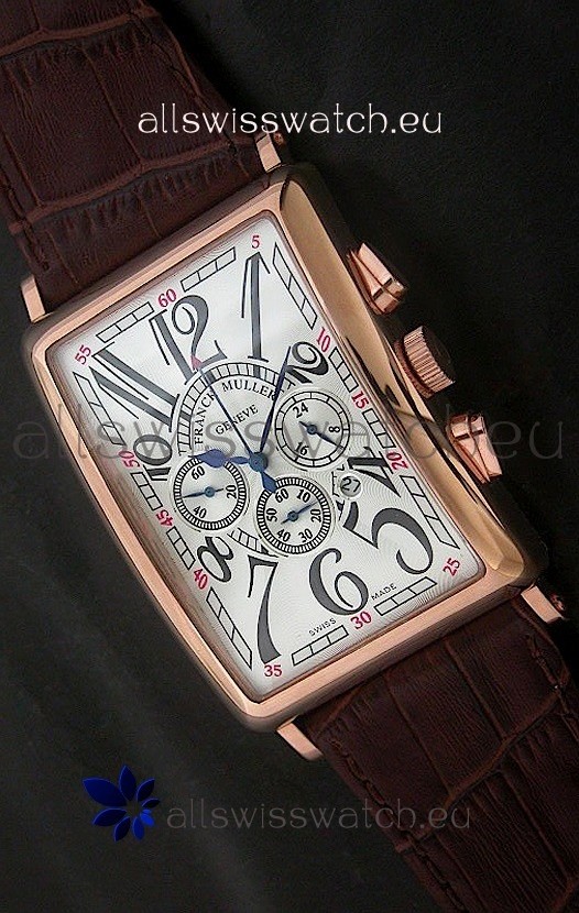 Franck Muller Long Island Japanese Replica Watch in White Dial