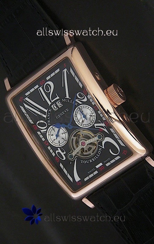 Franck Muller Long Island Japanese Replica Watch in Black Dial