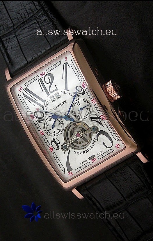 Franck Muller Tourbillon Japanese Replica Watch in White Dial