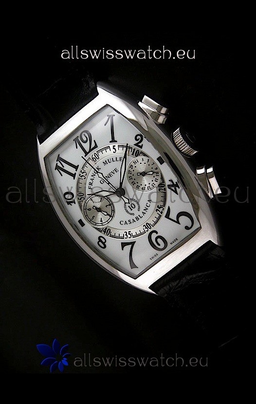 Franck Muller Casa Blanca Japanese Replica Watch in White Dial