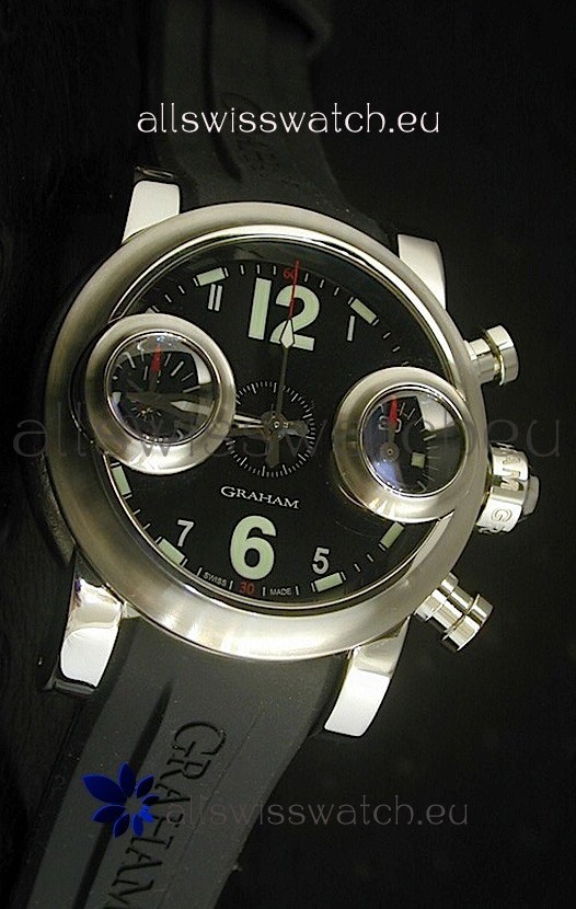Graham Chronograph Swordfish Swiss Replica Watch in Black Dial
